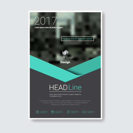 Template Design Brochure, Annual Report, Magazine, Poster, Corporate Presentation, Portfolio, Flyer With Copy Space Vector Illustrationのイラスト素材