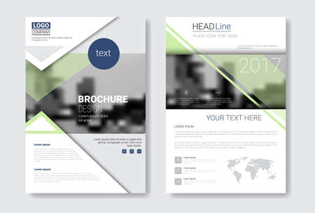 Template Design Brochure, Annual Report, Magazine, Poster, Corporate Presentation, Portfolio, Flyer With Copy Space Vector Illustrationのイラスト素材