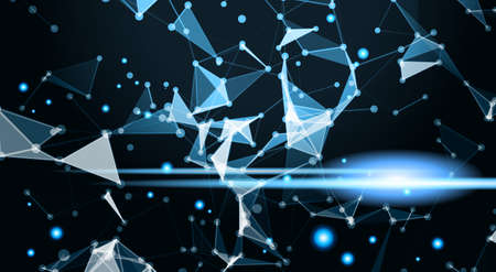 Abstract Polygonal Geometrical Background Banner With Copy Space Vector Illustration