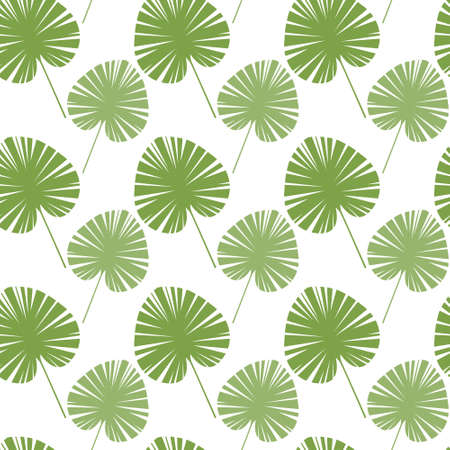 Green Tree Leaves Seamless Pattern Abstract Background Vector Illustrationのイラスト素材