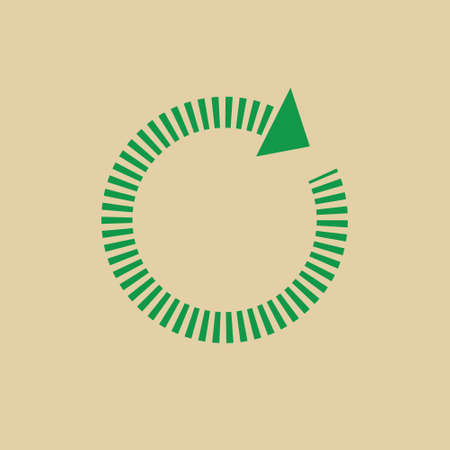 Recycle Symbol Green Arrows Logo Web Icon Vector Illustrationのイラスト素材