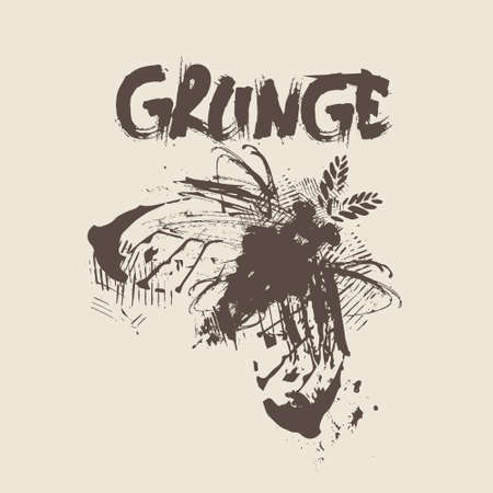 Grunge Texture Background Banner With Copy Space Vector Illustrationのイラスト素材