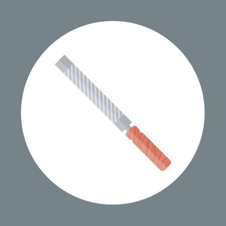 Rasp Icon Working Hand Tool Equipment Concept Vector Illustrationのイラスト素材
