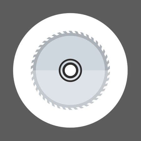 Circular Saw Icon Working Hand Tool Equipment Concept Vector Illustrationのイラスト素材