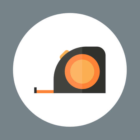 Ruler Icon Working Hand Tool Equipment Concept Vector Illustrationのイラスト素材