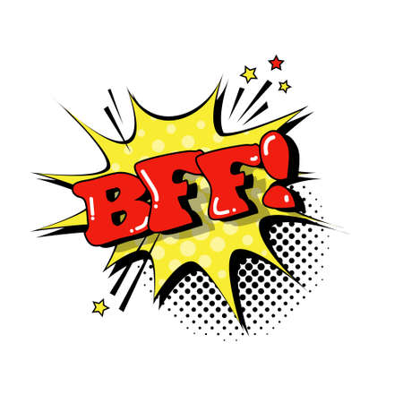 Comic Speech Chat Bubble Pop Art Style Sound Expression Text Icon Vector Illustrationのイラスト素材