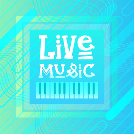 Live Music Concert Poster Festival Banner Vector Illustration