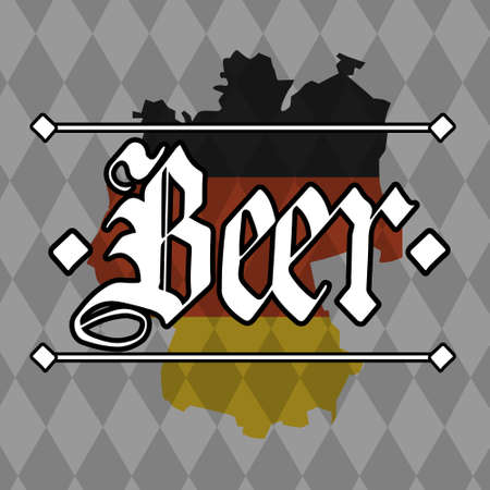 Oktoberfest Beer Festival Holiday Decoration Banner Flat Vector Illustrationのイラスト素材