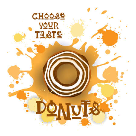 Donuts colorful dessert icon.のイラスト素材