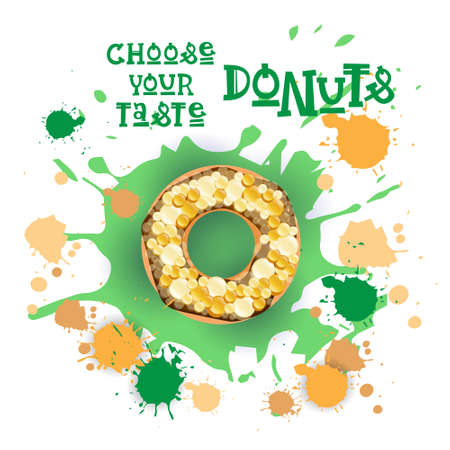 Donuts colorful dessert icon.のイラスト素材