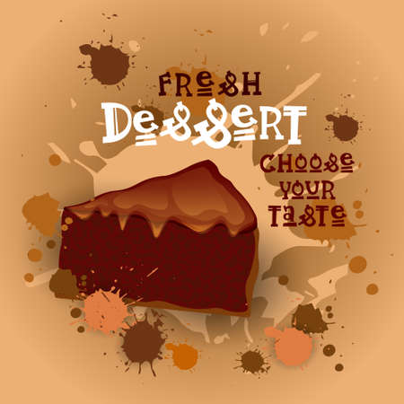 Fresh Dessert Bannerのイラスト素材