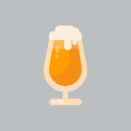 Beer Icon Oktoberfest Festival Concept Flat Vector Illustrationのイラスト素材