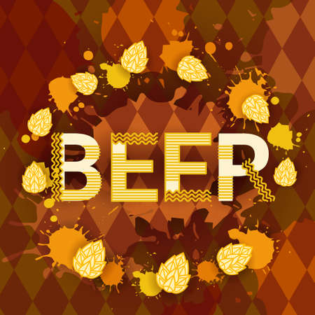 Oktoberfest Traditional Beer Festival Banner Holiday Poster Flat Vector Illustration.のイラスト素材