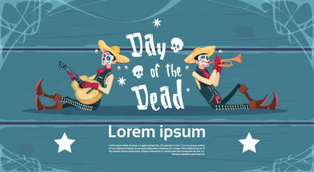 Day Of Dead Traditional Mexican Halloween Holiday.のイラスト素材