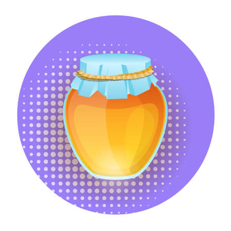 Honey jar icon.のイラスト素材