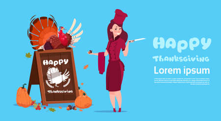 Happy Thanksgiving Day banner.のイラスト素材