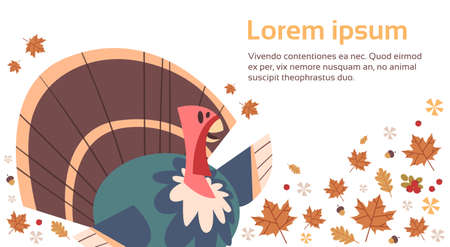 Happy Thanksgiving Day banner.のイラスト素材