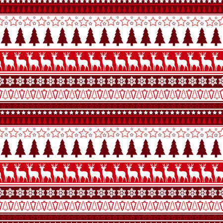 Christmas symbols pattern.のイラスト素材