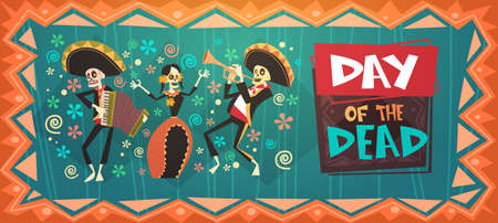 Day Of Dead banner.のイラスト素材