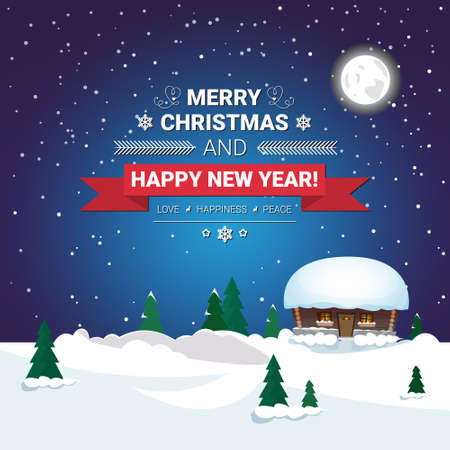 Christmas greeting card design concept.のイラスト素材