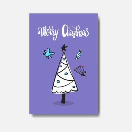 Christmas greeting card design concept.のイラスト素材