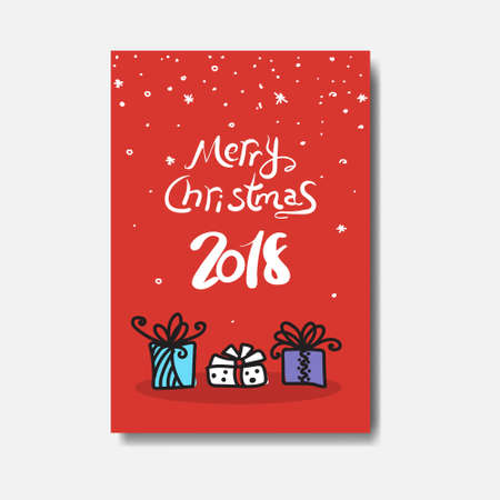 Christmas greeting card design concept.のイラスト素材
