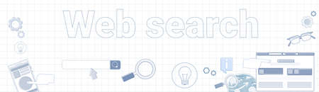 Web Search Wordのイラスト素材