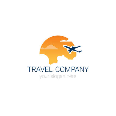 Travel Company Logo Icon Tourism Agency Banner Design Vector Illustrationのイラスト素材