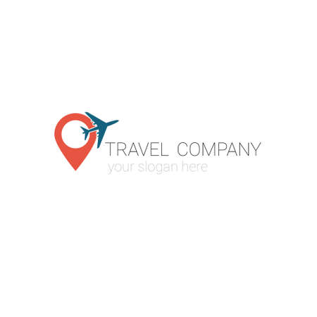Creative Logo Of Travel Agency Tourism Company Template Banner Vector Illustrationのイラスト素材