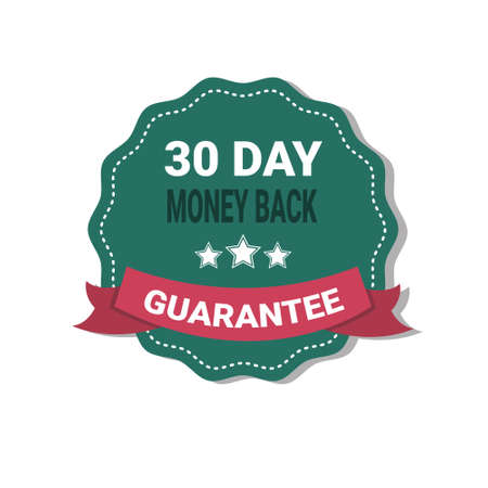 Money Back Medal Guarantee 30 Days Label IsolatedIllustrationのイラスト素材