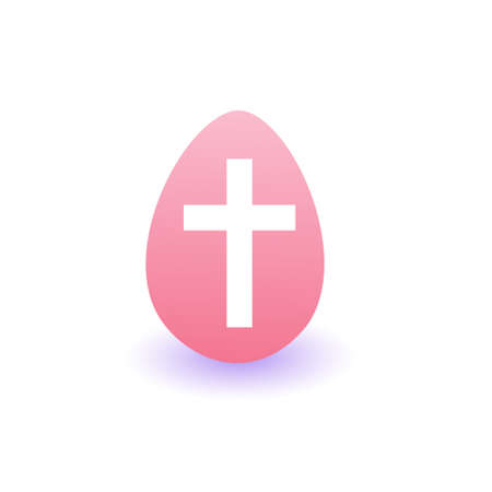 Painter Easter Egg Icon Isolated On White Background Vector Illustrationのイラスト素材