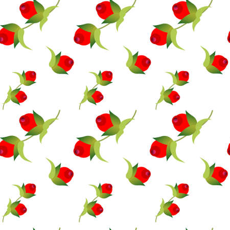 Spring Floral Seamless Pattern Flowers Vintage Background Vector Illustrationのイラスト素材