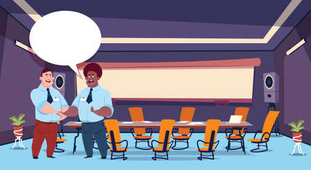 conference participants group chat communication bubble, businesspeople discussing communication social network flat vector illustrationのイラスト素材