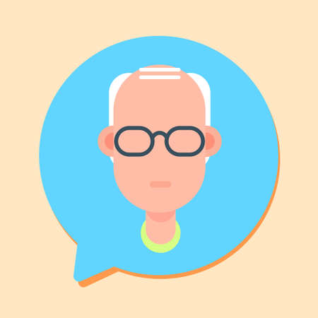 callcenter man support online operator, customer and technical service icon, chat concept, flat design vector illustrationのイラスト素材