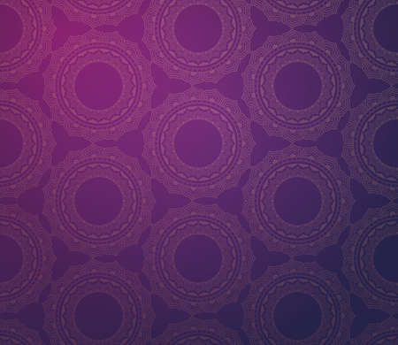 seamless pattern with indian vintage floral ornament flat vector illustrationのイラスト素材