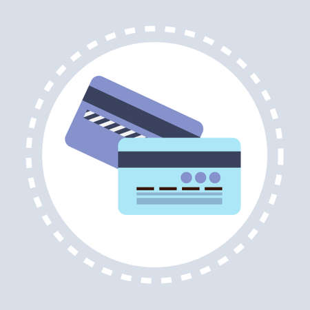 banking credit card electronic money concept flat vector illustrationのイラスト素材
