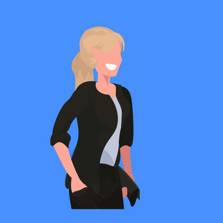 attractive businesswoman holding handbag standing pose smiling business woman office worker female...