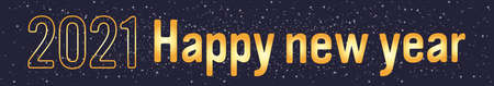 2021 happy new year merry christmas holiday celebration concept greeting card horizontal banner flat...