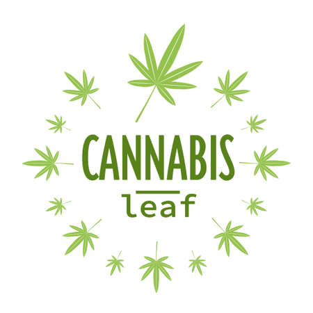 Medical Cannabis Or Marijuana Leaf Badge Hemp Legalize Sticker Drug Consumption Concept Vector Illustrationのイラスト 素材 ストックフォト 写真素材のstock Foto ストックドットフォト