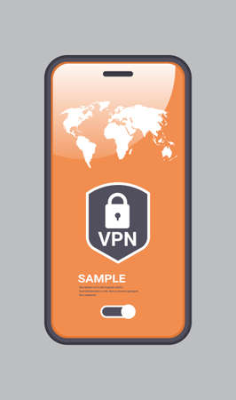 virtual private network cyber web security and privacy concept secure vpn online connectionのイラスト素材