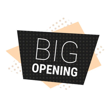 big opening sticker coronavirus quarantine is over advertising campaign conceptのイラスト素材