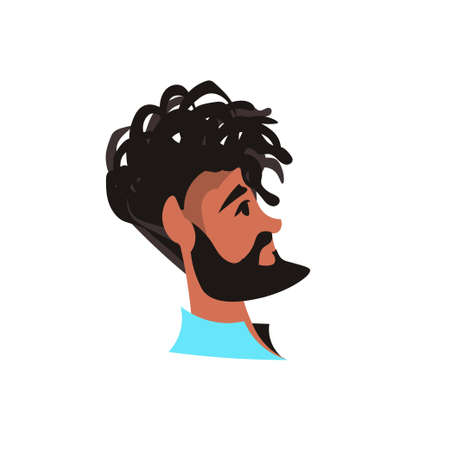 african american man against racial discrimination black lives matter concept social problems of racism portrait vector illustrationのイラスト素材