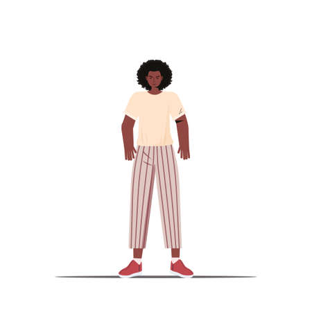 cute man in casual trendy clothes male cartoon character standing pose full length isolated vector illustrationのイラスト素材