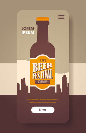 beer festival Oktoberfest party celebration concept greeting cardのイラスト素材