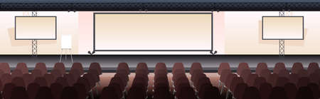 conference room interior empty no people lecture seminar hall horizontalのイラスト素材