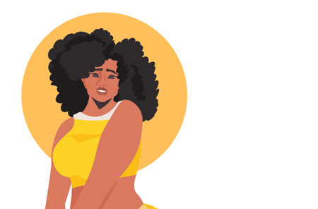 beautiful girl sexy woman female cartoon character portrait isolated horizontalのイラスト素材