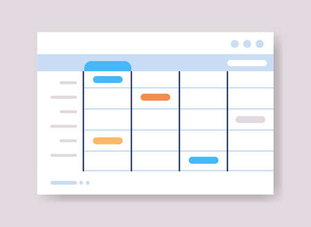planning schedule online planner organizer calendar with tasks information board organization time...