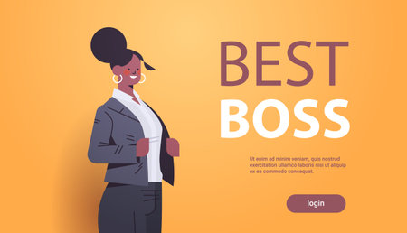 businesswoman leader in formal wear successful business woman standing pose leadership best boss conceptのイラスト素材