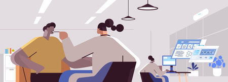 doctor holding buccal cotton swab ready to collect DNA from man patient in lab DNA testing genetic engineeringのイラスト素材