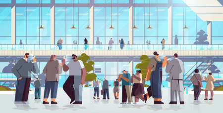 addicted business people using digital gadgets . business people active in social networks. digital...